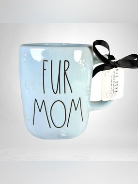 NEW Rae Dunn By Magenta Fur Mom Baby Blue Coffee Mug Cup